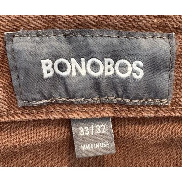 Bonobos‎ Jeans Mens Brown Travel Jeans Size W32 L32 (1497) - Picture 5 of 7